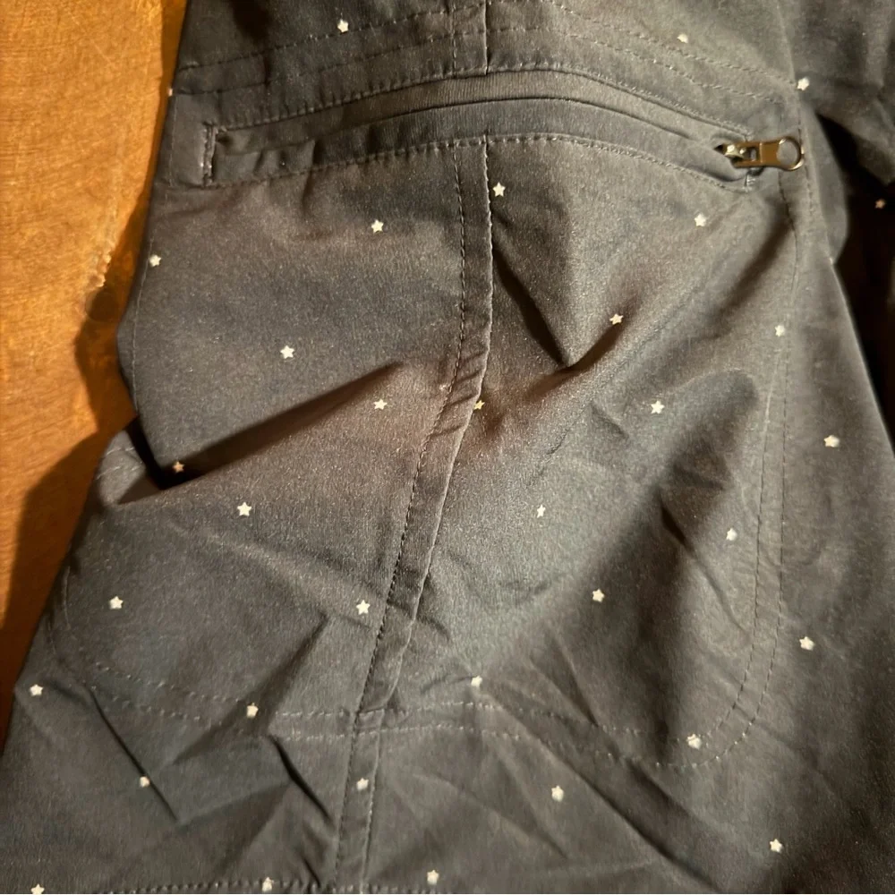Kenneth Cole New York Navy Blue Board Shorts with Star Dots - Size 34